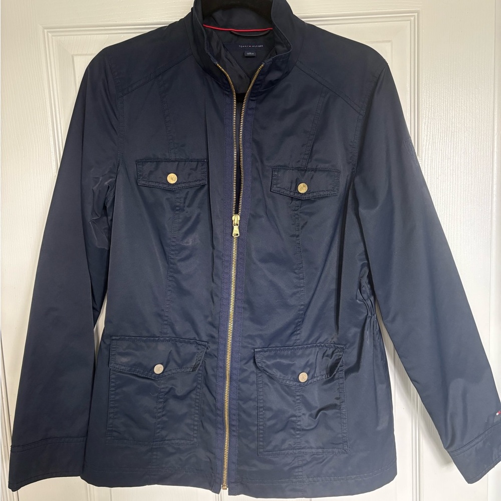 Tommy Hilfiger Dark Blue Military Jacket - Picture 1 of 4